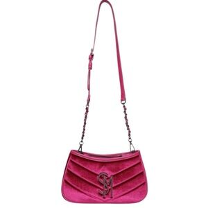NWT Steve Madden Bzoia Velvet Dark Fuschia Crossbody $88
